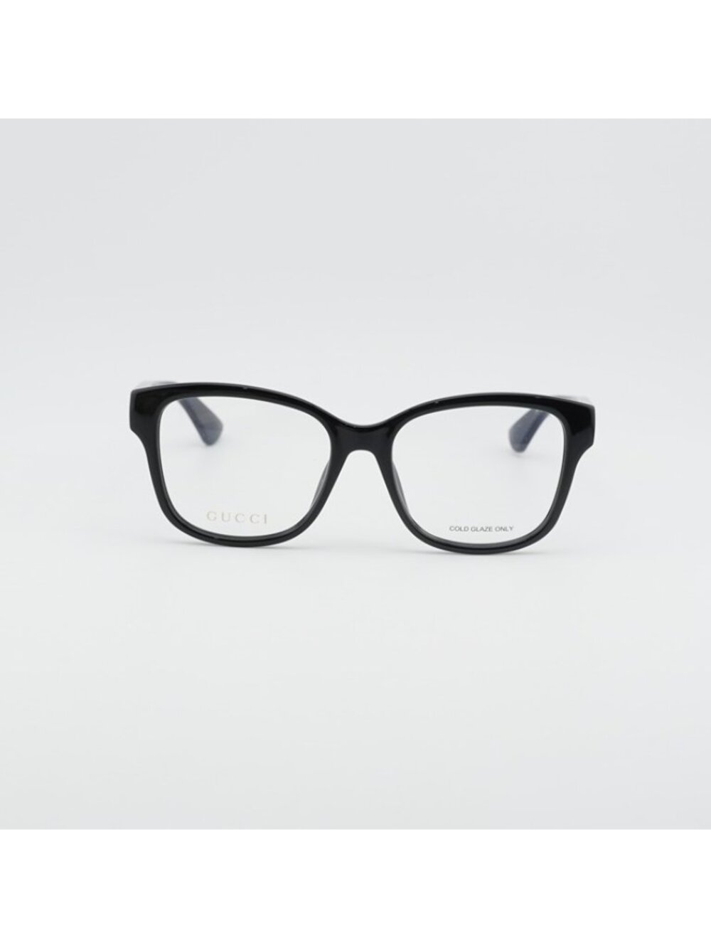 Gucci GG1340O 010 Eyeglasses Shiny Black/Blue 55mm Square Frame - Picture 2 of 11